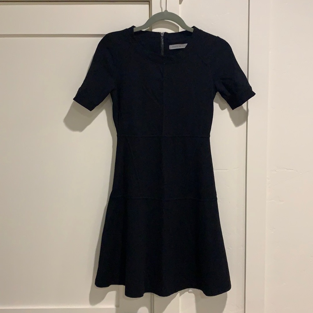 Black Athleta En Route Fit Flare A-Line Dress - Picture 2 of 9